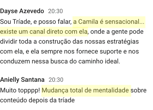 Depoimento de Dayse Azevedo