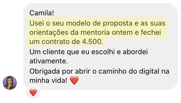Depoimento de Aluna Tríade